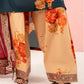 Dark Teal Blue 'Elsa Lux' Silk Lawn Ladies Suit