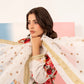White 'Elsa Lux' Silk Lawn Ladies Suit