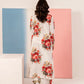 White 'Elsa Lux' Silk Lawn Ladies Suit