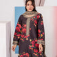 Black 'Elsa Lux' Silk Lawn Ladies Suit