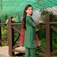 Green Luxury Lawn Girls Suit