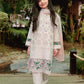 Cream Luxury Lawn Girls Suit