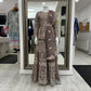 Mauve Brown Luxury Net Ladies Suit