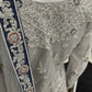 Silver and Blue Luxury Net Lehenga Choli Ladies Suit