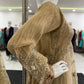 Beige Gold Crushed Ladies Suit