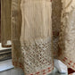 Beige Gold Crushed Ladies Suit