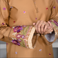 Brown Daisy Viscose Ladies Suit