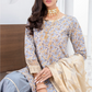 Off White and Blue IVANA Luxury Gharara Ladies Suit