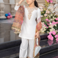 White IVANA Luxury Girls Suit