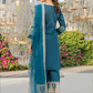 Dark Teal Blue IVANA Luxury Ladies Suit