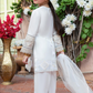 White Fiesta Luxury Lawn Girls Suit