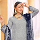 Grey Urshia Luxury Chiffon Ladies Suit