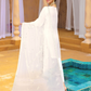 White Urshia Luxury Chiffon Ladies Suit