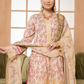 Dusty Peach Pink Munira Designer Lawn Ladies Suit