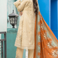 Beige Gold Munira Designer Dhanak Ladies Suit