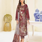 Maroon Nayab by Ramsha Chiffon Ladies Suit