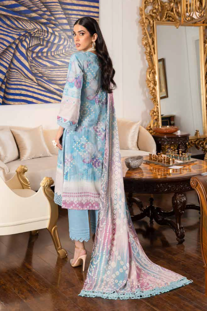 Blue Nureh Khaddar Ladies Suit