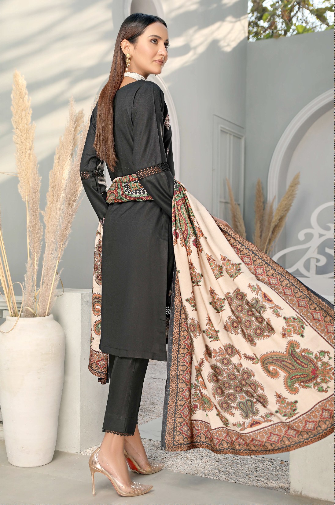 Black Alpine Kashmiri Ladies Suit