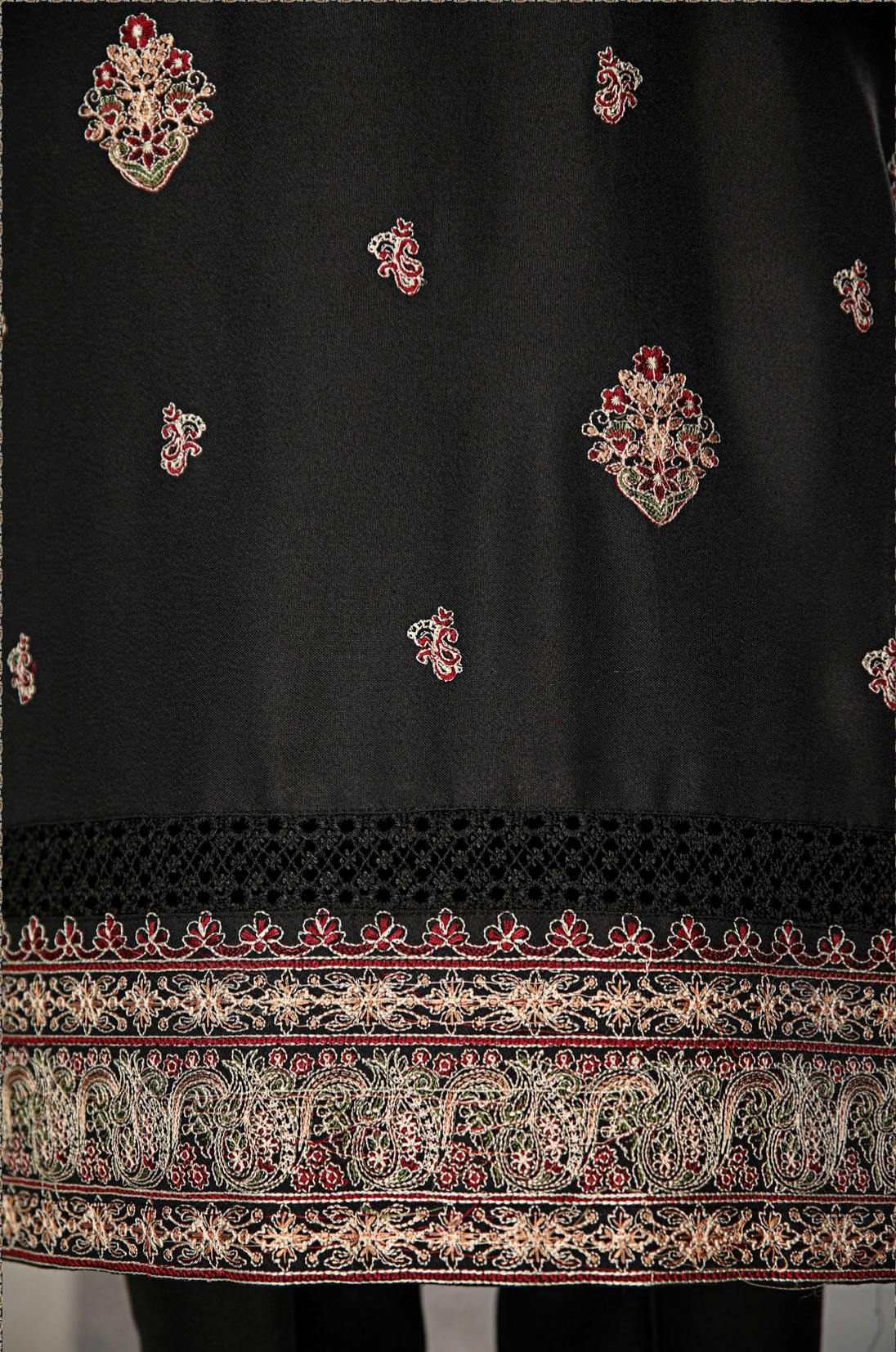 Black Alpine Kashmiri Ladies Suit