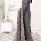 Dark Grey 'Maahi' Dhanak Ladies Suit