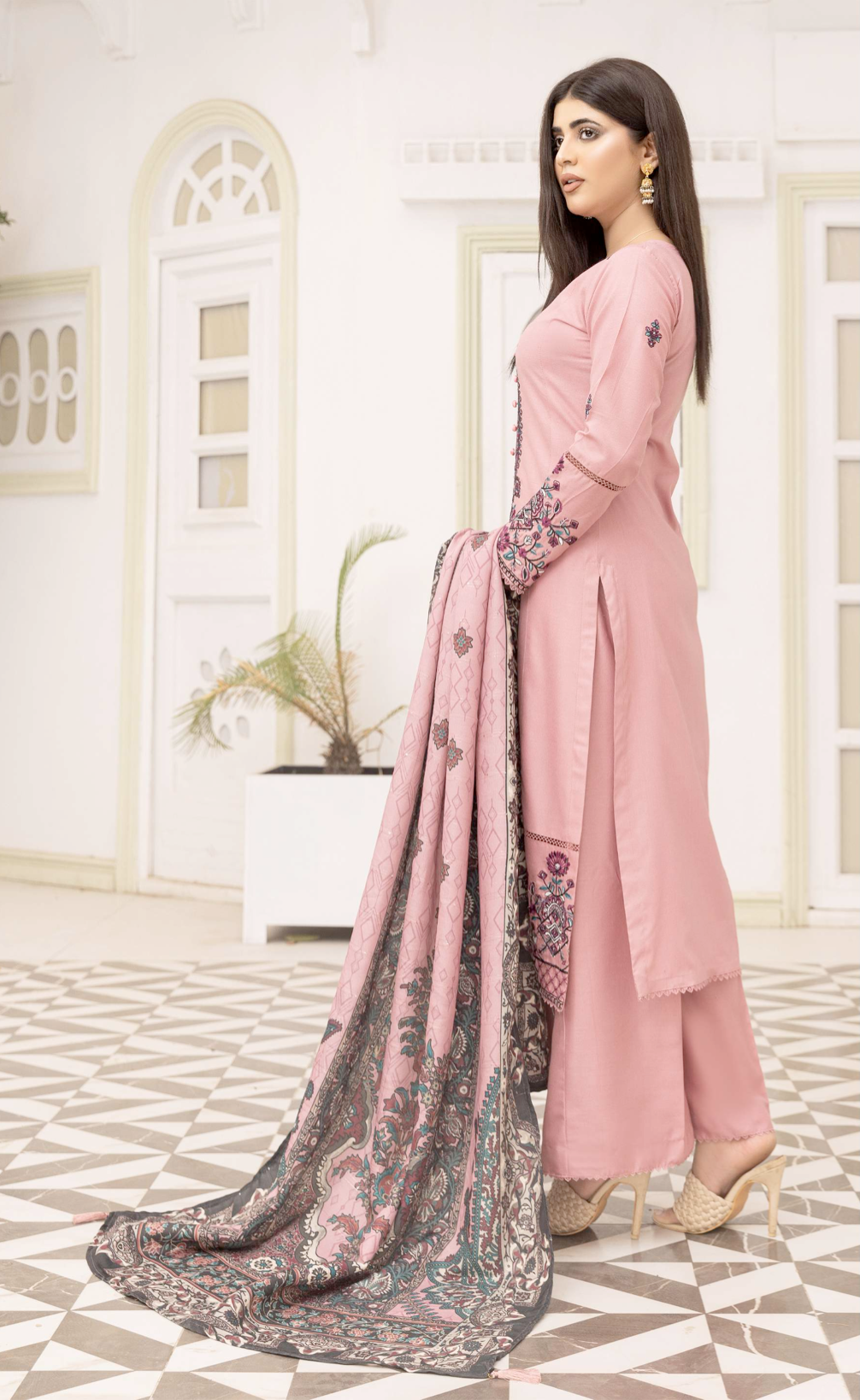 Pink Maahi Dhanak Ladies Suit
