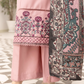 Pink 'Maahi' Dhanak Ladies Suit