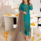 Dark Teal Green 'PB' Luxury Chiffon Ladies Suit