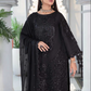 Black Emaan Adeel Luxury Organza Ladies Suit