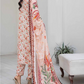 Light Pink 'Bareez by Hadiya's' Linen Ladies Suit