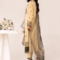 Beige Gold 'Muskari Elegante' Linen Ladies Suit