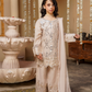 Light Beige Chiffon Sharara Girls Suit