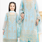 Light Blue Chiffon Ladies Suit