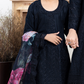 Black 'Sophia' Linen Girls Suit