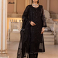 Black 'Charcoal Black' Dastan Luxury Chiffon Ladies Suit