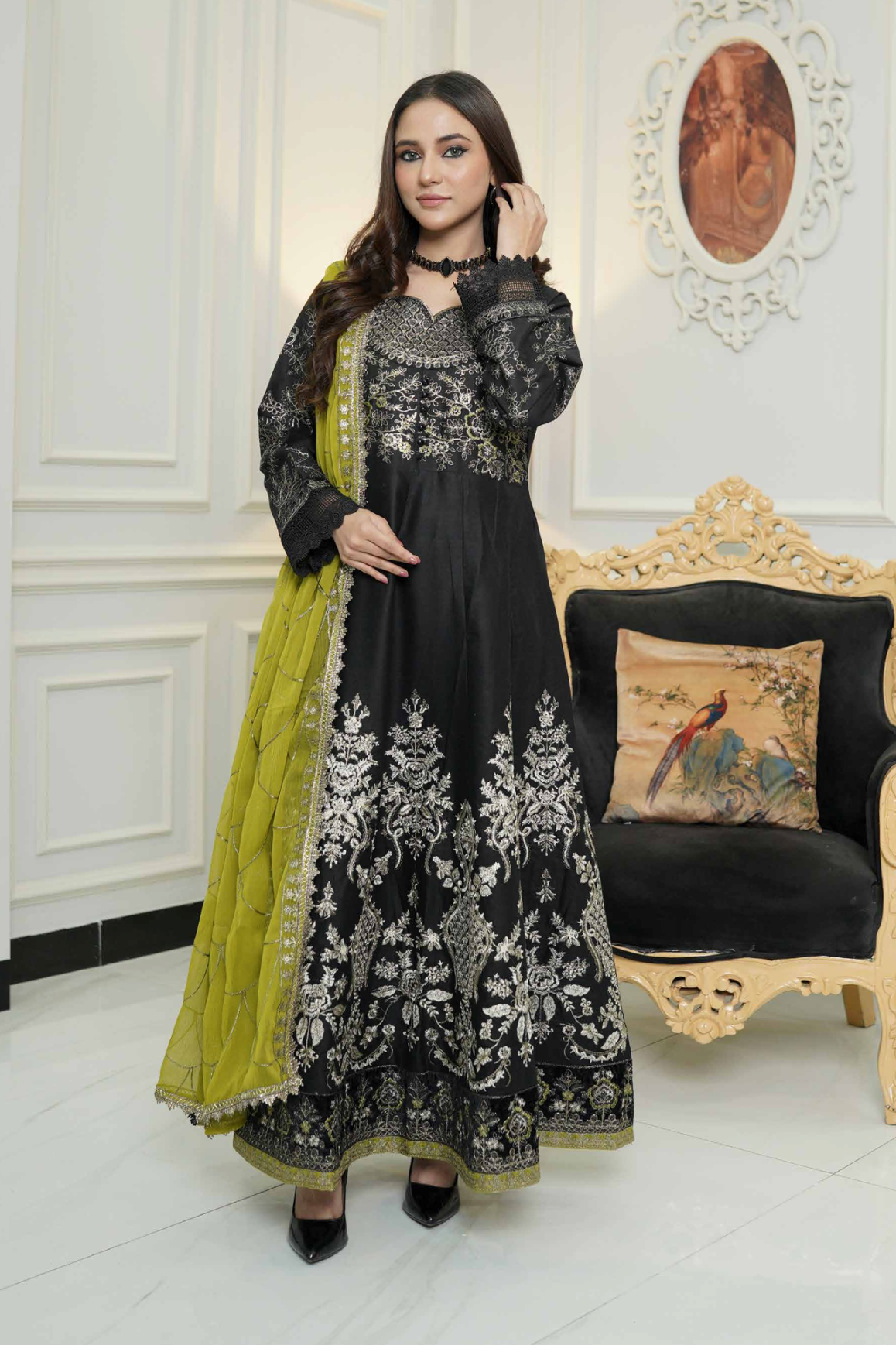 Black Maria B Design Pure Cotton Ladies Suit