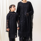 Black 'Dastaan' Chiffon Ladies Suit