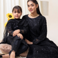 Black 'Dastaan' Chiffon Ladies Suit