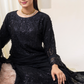 Black 'Dastaan' Chiffon Ladies Suit