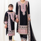 Black 'Naqsh' Chiffon Girls Suit