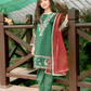 Green Luxury Lawn Girls Suit