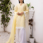 Yellow Cotton Ladies Suit