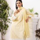 Yellow Cotton Ladies Suit