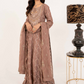 Brown 'Satrangi' Luxury Chiffon Ladies Suit