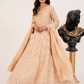 Dusty Beige Gold 'Satrangi' Luxury Chiffon Ladies Suit