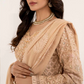 Dusty Beige Gold 'Satrangi' Luxury Chiffon Ladies Suit