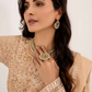 Dusty Beige Gold 'Satrangi' Luxury Chiffon Ladies Suit