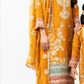 Mustard Yellow Orange 'Roshni' Chiffon Ladies Suit