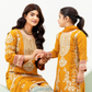 Mustard Yellow Orange 'Roshni' Chiffon Ladies Suit