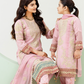 Pink 'Roshni' Chiffon Girls Suit