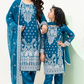 Blue 'Rang Ja' Chiffon Ladies Suit